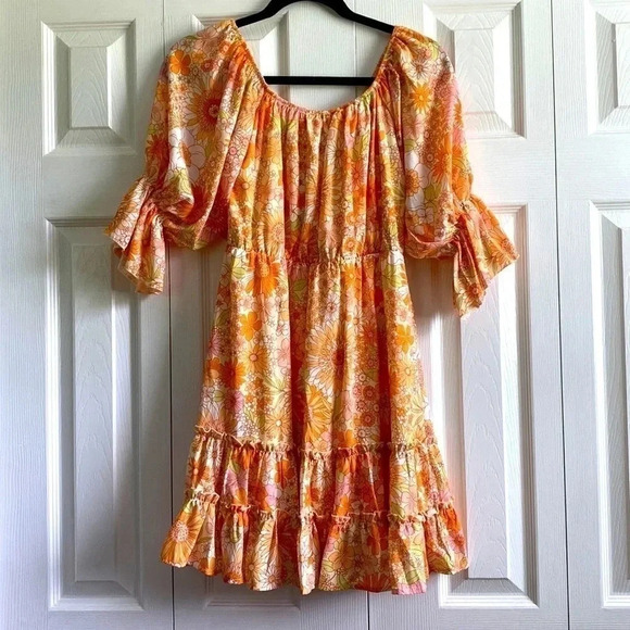 Peach Love California Baby Doll Dress size S - Picture 5 of 5